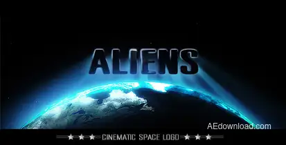 Cinematic Space Logo or Title Openers template preview