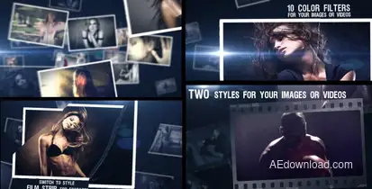 Cinematic Style Video Displays template preview