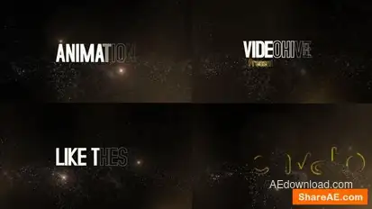Cinematic Text Title Animation Openers template preview