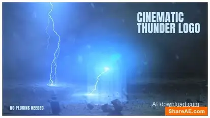 Videohive Cinematic Thunder Logo Logo Stings template preview