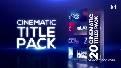 Cinematic title pack Titles template preview