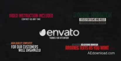 Cinematic Titles 4K Titles template preview