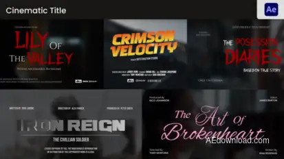 Cinematic Titles Titles template preview