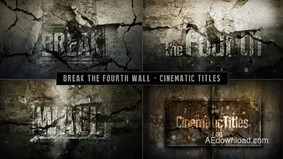 Cinematic Titles - Breaking The Fourth Wall Openers template preview