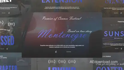 Cinematic Titles Pack Titles template preview
