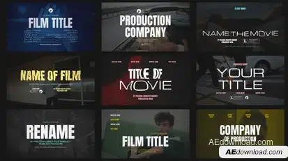Cinematic Film Titles V2 | AE Titles template preview