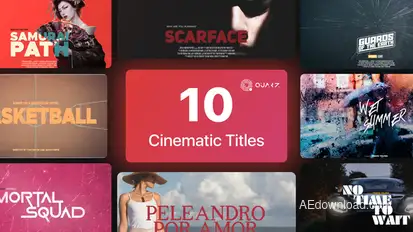 Cinematic Titles Vol. 02 Titles template preview