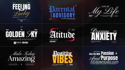 Cinematic Titles Vol. 03 Titles template preview