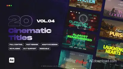 Cinematic Titles vol.04 | After Effects Titles template preview