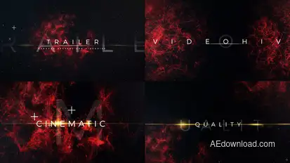 Cinematic Trailer Titles template preview