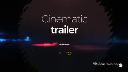 Cinematic Trailer Titles template preview