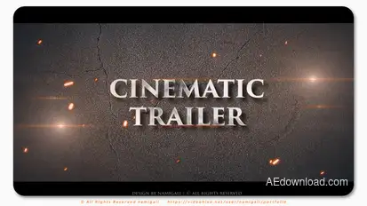 Cinematic Trailer Titles template preview