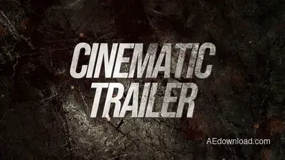 Cinematic Trailer Titles template preview