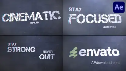 Cinematic Trailer for After Effects Openers template preview