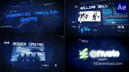 Cinematic Trailer Shots for After Effects Openers template preview
