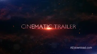 Cinematic Trailer Titles Titles template preview