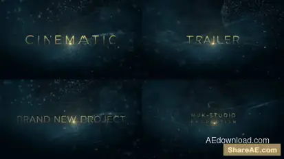 Cinematic Trailer Titles Openers template preview