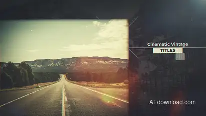 Cinematic Vintage Titles Titles template preview
