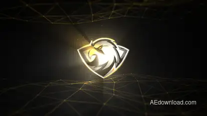 Cinematic Volumetric Light Logo Reveal 2 Logo Stings template preview