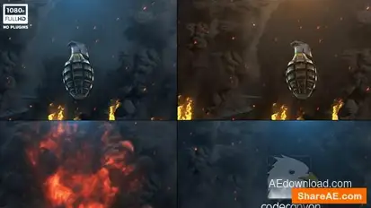 Cinematic Weapon Reveal  Logo Stings template preview