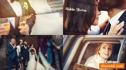 Cinematic Wedding Slideshow Openers template preview