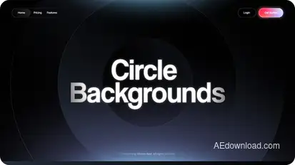 Circle Gradient Backgrounds Elements template preview