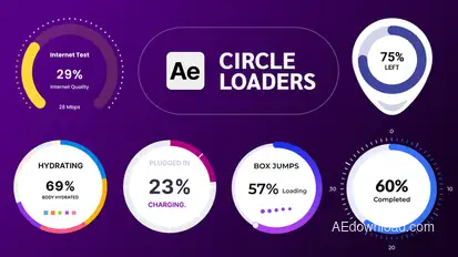 Circle Loaders Elements template preview