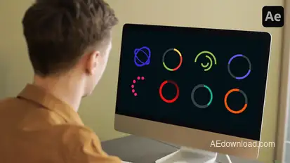 Circle Loading Animations Elements template preview