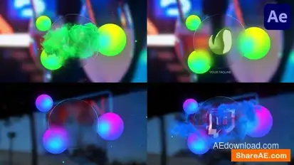 Circle Logo for After Effects Logo Stings template preview