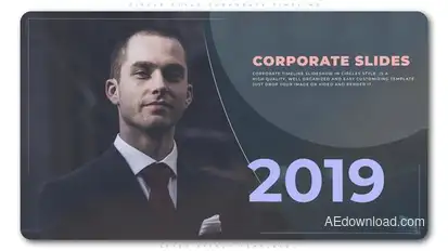 Circle Style Corporate Timeline Openers template preview