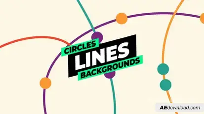 Circles Lines Backgrounds Elements template preview