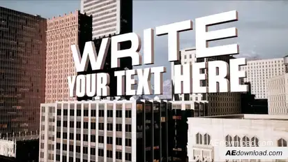 City 3D Titles Titles template preview