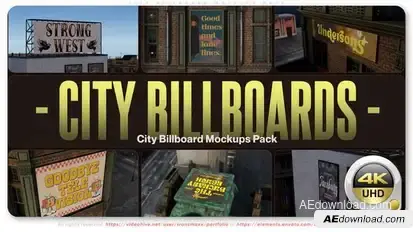 City Billboard - Mockups Pack Product Promo template preview