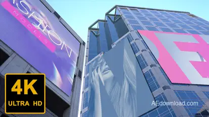 City Displays Mockup Video Displays template preview