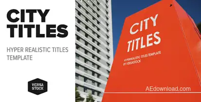 City Titles | Realistic Titles Opener Openers template preview