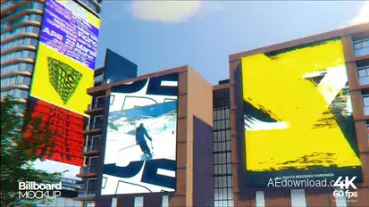 Cityscape Billboard Building Video Displays template preview