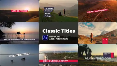 Classic Titles Titles template preview