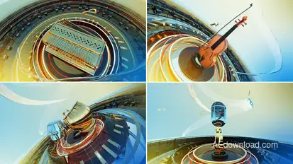 Classical Golden Music Show Openers template preview