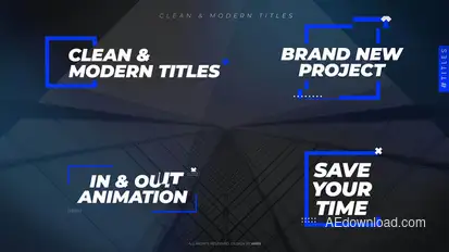 Clean & Modern Titles Titles template preview