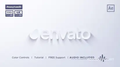 Clean & Simple Logo Reveal Logo Stings template preview