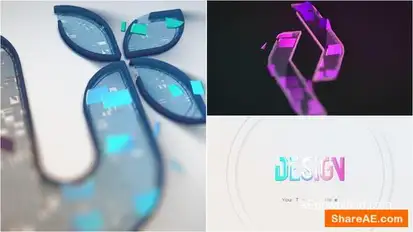 Clean 3D Build Logo Reveal Logo Stings template preview