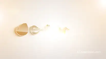 Clean 3D Flip Logo Logo Stings template preview