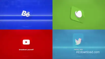 Clean 3D Logo Logo Stings template preview