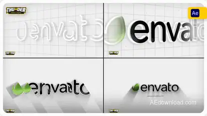 Clean 3D Stroke Logo Reveal Logo Stings template preview