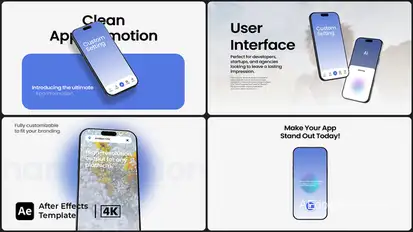 Clean AI App Promo Product Promo template preview