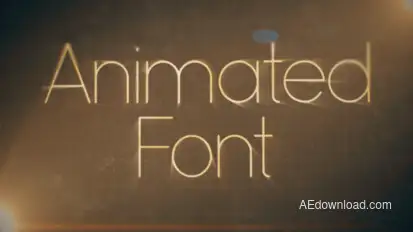 Clean Animated Font Titles template preview