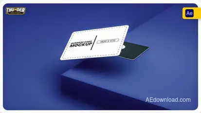 Clean Business Card Mockup Product Promo template preview