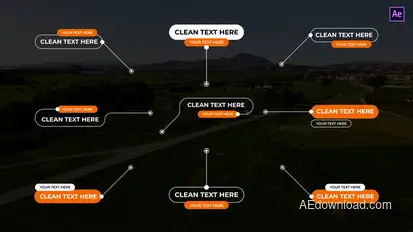 Clean Call Out After Effects Titles template preview