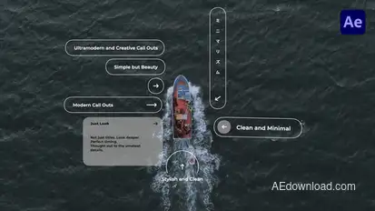 Clean Call Outs Titles template preview