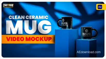 Clean Ceramic Mug Mockup Product Promo template preview